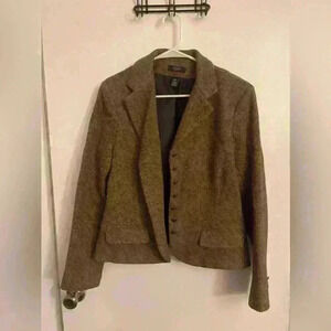 Chaps Brown Herringbone Blazer